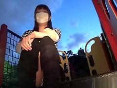 Amy with princese plug and glass dildo cums