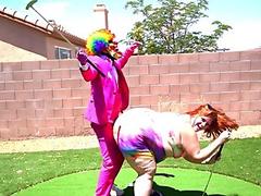 Teen riding fuck machine