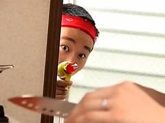 Bamboo arrives in america - her first painful sexaul adventu