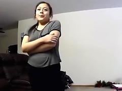 Gorgeous chick getting kicks from frenzied fucking with her stockings...
