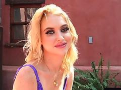 Cocksucking stepteen gags on huge cock