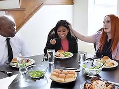 Alluring Amber stripping on the kitchen